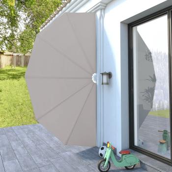 Faltbarer Terrassen-Seitenfächer Creme 200 cm