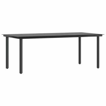 7-teiliges Garten-Esszimmerset Braunes Polyrattanglas