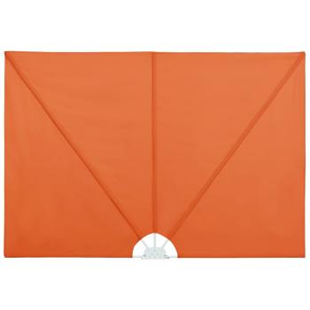 Faltbarer Terrassen-Seitenfächer Terracotta-Rot 300×150 cm
