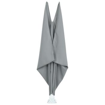 Faltbarer Terrassen-Seitenfächer Grau 300×150 cm