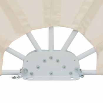 Faltbarer Terrassen-Seitenfächer Creme 160 cm