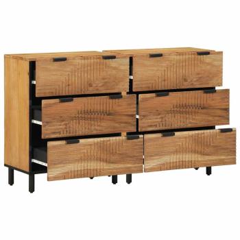 2er Set Akazien Sideboards 60x33x75 cm