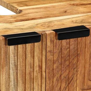 3-teiliges Sideboard Braun 60x33x75 cm aus Massivholz Akazie