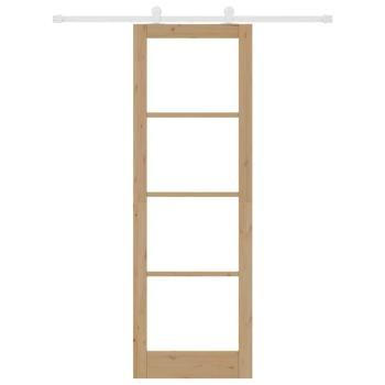 Schiebetür mit Beschlagset 'ORKDAL'Massivholz & Glas, Innentür mit Glas 'ORKDAL'78x232x4 cm Massivholz Kiefer