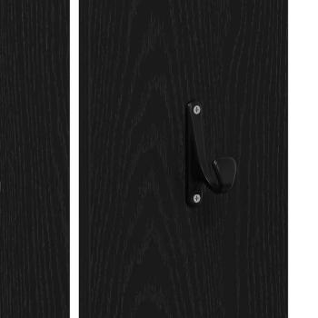 Flurmöbel Set Schwarze Eiche Holzwerkstoff, Flurmöbel Set in schwarzer Eiche Holzwerkstoff, Pflanzenbox Schwarze Eiche 40x40x40 cm Holzwerkstoff