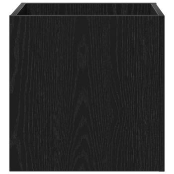 Flurmöbel Set Schwarze Eiche Holzwerkstoff, Flurmöbel Set in schwarzer Eiche Holzwerkstoff, Pflanzenbox Schwarze Eiche 40x40x40 cm Holzwerkstoff