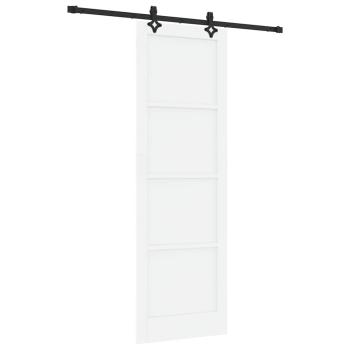 Schiebetür mit Hardware Set Weiß 78x232 cm Massivholz Kiefer, Innentür 'ORKDAL'Weiß 78x232x4 cm Massivholz Kiefer