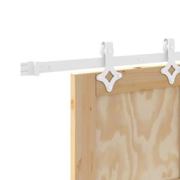 Schiebetür mit Hardware-Set 93x211 cm Massivholz Kiefer, Innentür "ORKDAL" 93x211x4 cm Massivholz Kiefer