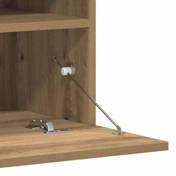TV-Wandeinheiten mit LED-Lichtern 2 Stück Artisan Eiche 80x30x30 cm, TV-Wandeinheiten mit LED-Lichtern 2 Stück Artisan Eiche 60x30x40 cm