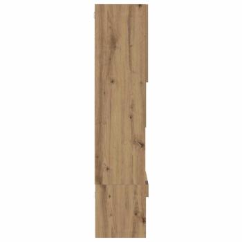 TV Schrank mit LED Lichtern Artisan Eiche 40,5x30x102 cm, TV Wandschränke mit LED Lichtern 2 Stück Artisan Eiche 80x30x30 cm