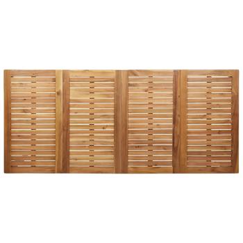 9-teilige Garten Essgruppe aus massivem Akazienholz, Outdoor Esstisch 200x90x74.5 cm aus massivem Akazienholz