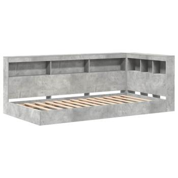 Regalbett Beton Grau 100x200 cm Holzwerkstoff