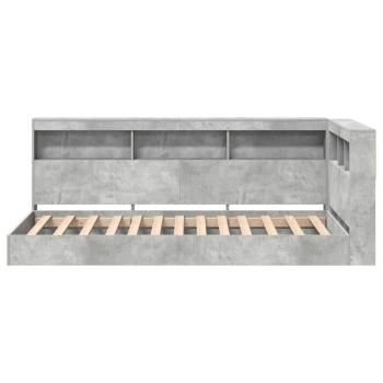 Regalbett Beton Grau 100x200 cm Holzwerkstoff