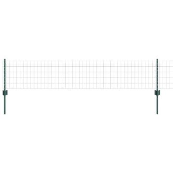 Eurozaun mit 22 U-Pfosten grün 0,4x50 m Stahl