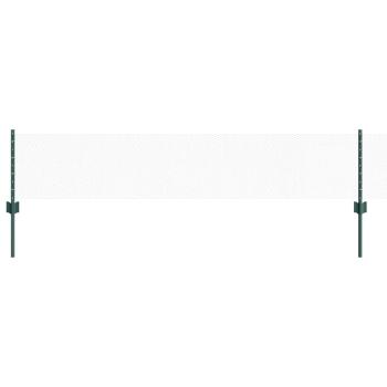 Pfosten 5 Stück U-Kanal Grün 40 cm Stahl, Sechseckzaun Grün 0,4x10 m Stahl