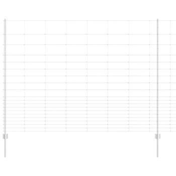 Zaunpfosten 22 Stück U-Kanal 160 cm Verzinkter Stahl, Feldzaun 1,6x25 m Verzinkter Stahl