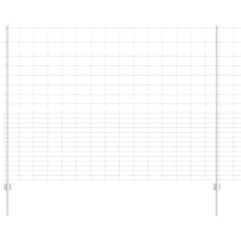 Zaunpfosten 22 Stück U-Kanal 160 cm Verzinkter Stahl, Feldzaun 1.6x25 m Verzinkter Stahl