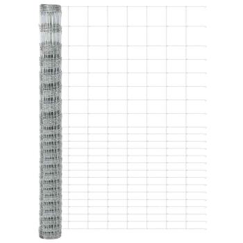 Zaunpfosten 22 Stück U-Kanal 160 cm Verzinkter Stahl, Feldzaun 1.6x25 m Verzinkter Stahl