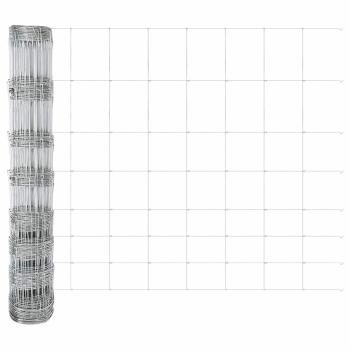 Zaunpfosten 22 Stück U-Channel 100 cm Feuerverzinkter Stahl, Feldzaun 1x50 m Feuerverzinkter Stahl