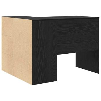 Eckschreibtisch Schwarz Eiche 102x88x75 cm Holzwerkstoff