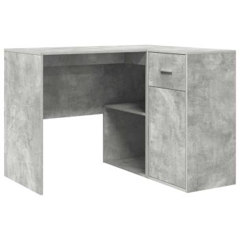 Eckschreibtisch Beton Grau 102x88x75 cm Holzwerkstoff