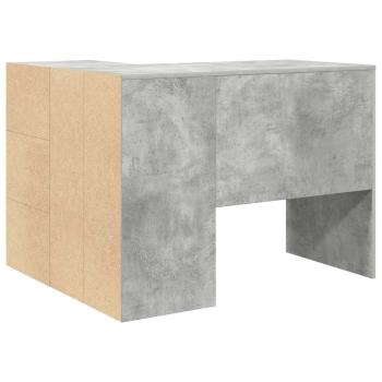 Eck-Schreibtisch mit Schubladen Beton Grau 102 x 88 x 75 cm