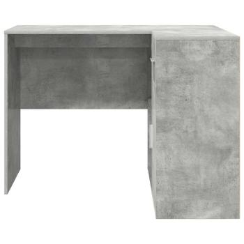 Eck-Schreibtisch mit Schubladen Beton Grau 102 x 88 x 75 cm