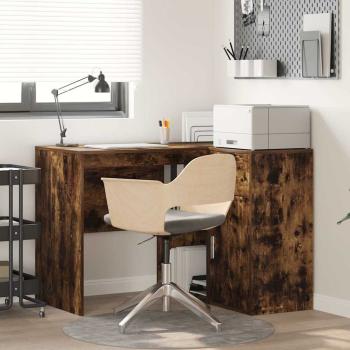 ARDEBO.de - Eckschreibtisch Geräucherte Eiche 102x88x75 cm Holzwerkstoff