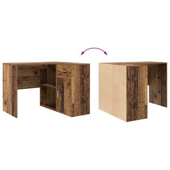 Eckschreibtisch Alter Holz 102x88x75 cm Holzwerkstoff