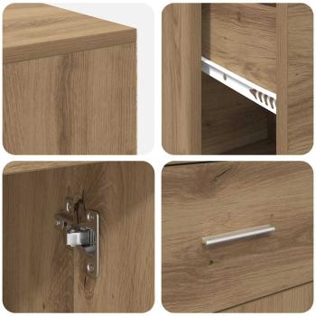 Eckschreibtisch Eiche 102x88x75 cm Holzwerkstoff