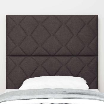 Dunkelbraunes Kopfteil mit Diamantblock-Muster 100 cm, Dunkelbraunes Kopfteil mit Diamantblock-Muster 200 cm