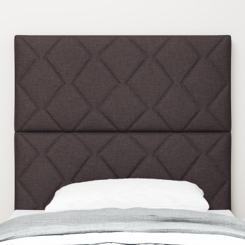 Kopfteil Dunkelbraun 100 cm Stoff