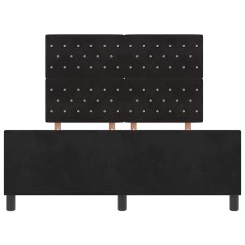 Bettgestell Schwarz 140x190 cm Samt