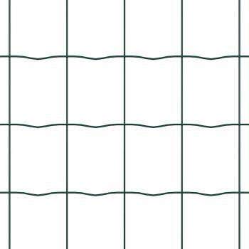 Euro Zaun mit 13 Pfosten 0.6x50 m Verzinkter Stahl Grün