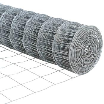 Eurozaun mit 7 Pfosten 1x10 m Verzinkter Stahl