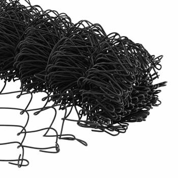Maschendrahtzaun mit 13 Spike-Pfosten 0.4x25 m verzinkter Stahl
