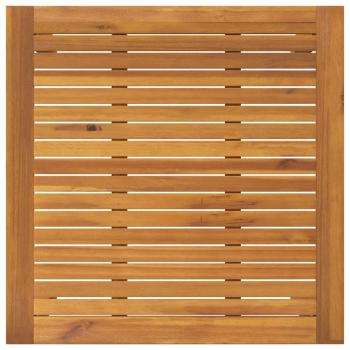 3 teiliges Garten Essgruppe Grau Poly Rattan Akazie, Stapelbare Gartenstühle mit Kissen 2 Stück Grau Poly Rattan