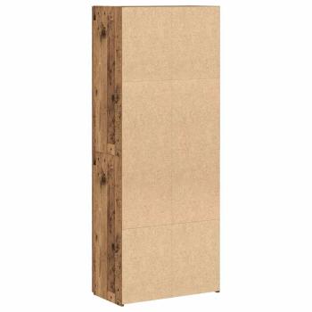 Aktenschrank Set aus 2 Altholz Massiv recyceltes Holz