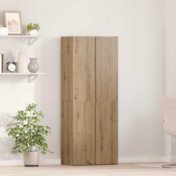 ARDEBO.de - Büroschrank Set aus 2 Artisan Eiche Holzwerkstoff