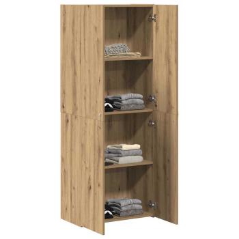 Büroschrank Set aus 2 Artisan Eiche Holzwerkstoff