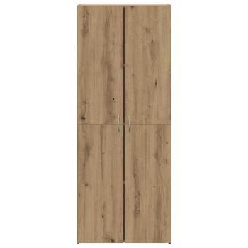 Büroschrank Set aus 2 Artisan Eiche Holzwerkstoff