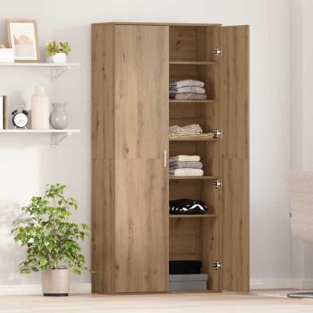 Highboard Artisan Oak 80x35x180 cm Sperrholz