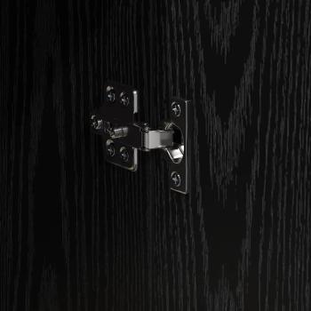 Highboard Schwarz-Eiche 70x35x180 cm Holzwerkstoff