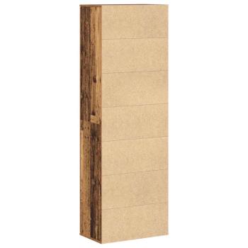 Highboard Altholz 60x35x180 cm Holzwerkstoff