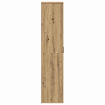 Highboard Kunsthandwerk-Eiche 80x39x178 cm Holzwerkstoff