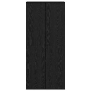 Hochboard Schwarze Eiche 80x39x178 cm Holzwerkstoff
