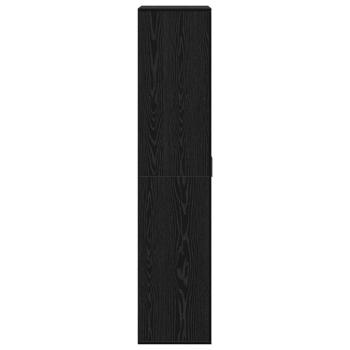 Hochboard Schwarze Eiche 80x39x178 cm Holzwerkstoff