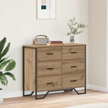 ARDEBO.de - Kommode Artisan Eiche 91x35.5x74.5 cm Furnier
