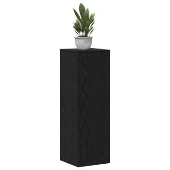 Pflanzenständer 2 Stk Schwarze Eiche 33x33x100 cm Holzwerkstoff, Pflanzenständer Schwarze Eiche 33x33x100 cm Holzwerkstoff