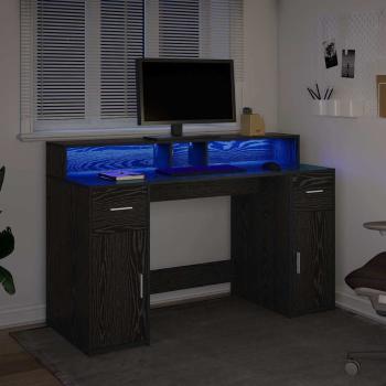 Schreibtisch Schwarze Eiche 140x55x91 cm Holzwerkstoff